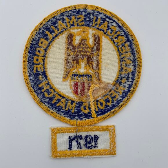 NRA National Rifle Assoc American Smallbore Record Match Patch from 1971 Vintage - Picture 2 of 2